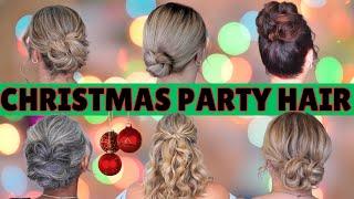 EASY Christmas party Hairstyles - Holiday hair tutorials