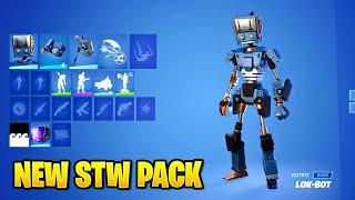 *LEAKED* Fortnite STW Lok-Bot Pack Showcase! (Lok-Bot Skin Pack)