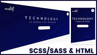 Build A Responsive Website With HTML & SCSS/SASS,  Full SASS Project (Create Website With SASS) 2024