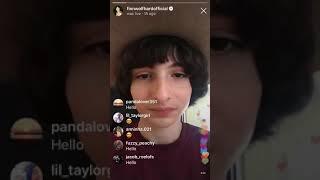 Finn Wolfhard Instagram Live Stream Aug 22, 2018