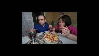МУКБАНГ САРДЕЛЬКИ / ГРЕЧКА / СЫРНИКИ / САМСА / НАРЕЗКИ ЛУЧШЕЕ MUKBANG ASMR АСМР #mukbang #shorts