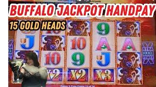 Jackpot Handpay - Buffalo Gold - 15 Gold Heads