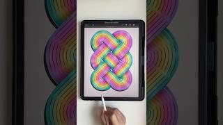 Infinity Knot! #drawing #digitalart #procreate #ipad #aesthetic #easy #cute #art #3d #preppy #pretty