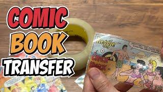 Comic book transfer magic packing tape DIY you NEED to see!