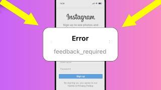 How To FIX Instagram Feedback Required Error!