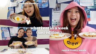 what I eat in a week (uni edition) 