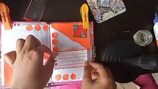 diy journal#diy orange journal   #orange colour journal #diy journal#Anjus Cute Ideas 
