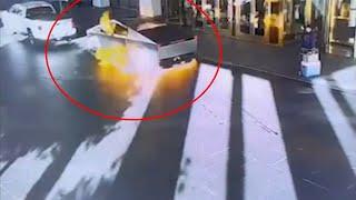 Video shows moment of Cybertruck explosion outside Trump Int'l Hotel in Vegas