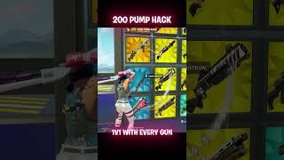 HOW TO GET THE BEST HACK IN 1V1 WITH EVERY GUN  #shorts