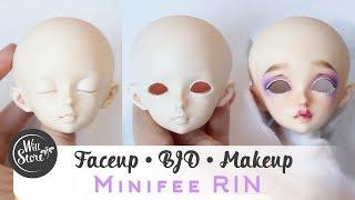 [BJD] Карвинг и Роспись куклы минифи Рин мейкап [БЖД] BJD OOAK minifee RIN урок от WillStore