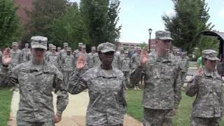 Four new cadets sworn into MTSU Military Science program
