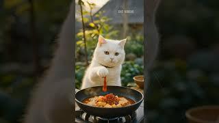 Chef Meow’s Spicy Surprise #shorts #cat