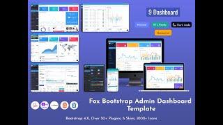 Dark Modern Admin Dashboard By Fox Premium Admin Template