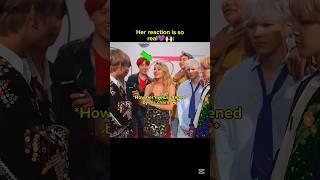 When the interviewer is more interested in Taehyung than questions  #bts #kimtaehyung