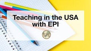 Webinar: Teaching in the USA with Educational Partners International 10.13.20