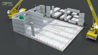 Precast Aerated Concrete PAC 3D Animation