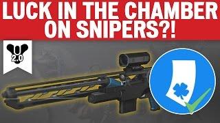 Destiny - LUCK IN THE CHAMBER ON SNIPERS - One shot kill in PVP?