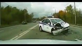 Подборка ДТП с участием ДПС / Russian Cops Car Crash Compilation