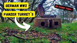 German WW2 Panzer turret bunkers. AMAZING German WW2 turrets still here !