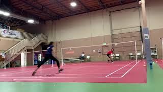 360 degree dropshot. Luck or skill ?  [Bay Badminton Center]