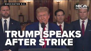 Trumps full remarks: hails military success in Iran strikes, warns against future nuclear threats