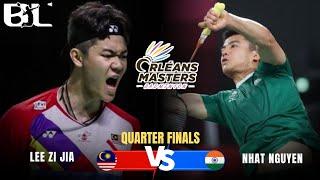 Lee Zii Jia (mas) vs Nhat Nguyen (ind) | Orleans Masters Badminton 2025 | QF