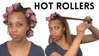 HOT ROLLERS TUTORIAL on Natural Hair