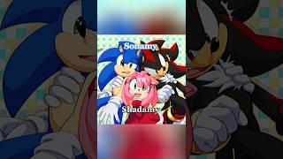 Sonamy vs Shadamy #amyrose#sonicthehedgehog#shadow#shadamy#sonamy