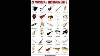 Musical  Instruments Names/List of Musical instruments Names/#ytshorts /#shorts/#new /#musical