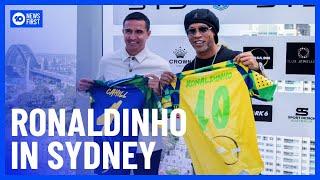 Ronaldinho & Tim Cahill Square Off In Sydney | 10 News First