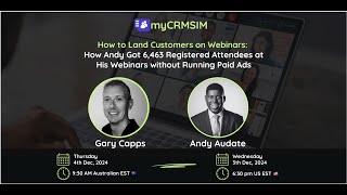  Mastering SaaS Sales Through Webinars: Strategies with Andy Audate 