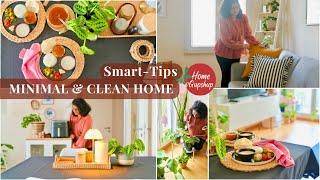 How to keep a MINIMAL & CLEAN home space ALL the time | Smart TIPS| Healthy Lunch RecipeHome Gupshup