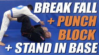 DM Jiu-Jitsu Kids Lesson - Backward Break Fall + Punch Defense (#4) + Stand In Base