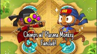 How to Beat Chimps with Super Monkey Fanclub & Plasma Monkey Fanclub! (Bloons TD 6)