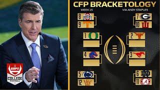 ESPN "Breaking Down" College Football Playoff Rankings Week 15: 1.Oregon 2.Texas ... 12.Alabama