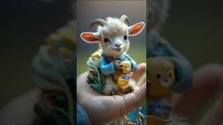 all animal are playing toys #cute #ytshorts #shorts #funny #goat #cat #pets #tiger #dog #duck #video