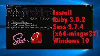 Install Ruby Sass on Windows 10 [x64-mingw32]