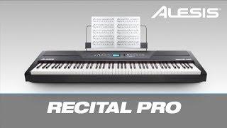 Le piano numérique ALESIS RECITAL PRO pour l'étudiant et le professionnel (vidéo de la boite noire)