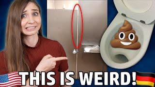 POOP SHELVES?! German vs. American Bathroom Differences | Feli from Germany