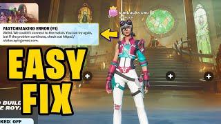 HOW TO FIX MATCHMAKING ERROR (#1) in Fortnite 2024