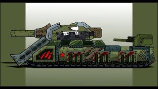 How To Draw Cartoon Tank Soviet Ratte | Gerand - Cartoons About Tanks