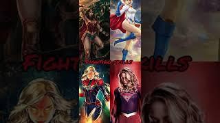 Wonder woman vs captain marvel vs Supergirl vs Power girl || #shorts #marvel #thor