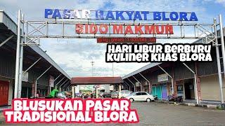 Situasi Pasar Tradisional Blora Saat Libur Ramai Dikunjungi Warga