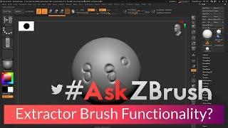 #AskZBrush: “How do the Extractor Brushes work?”