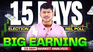 15 Days = Big Earning ! Market Analysis : Election , RBI , Poll - 29 May BN Analysis | Trading