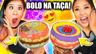 SUPER TAÇA DE CAKE CHALLENGE! - DESAFIO BOLO NA TAÇA | Blog das irmãs