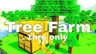 1 Hour TREE FARM CHALLENGE! (Minecraft INSANE Loot)