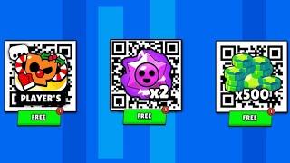 NEW! PIN & GEMS  GIFT | BRAWL STARS QR CODES 2024  | BRAWL STARS NEW UPDATE