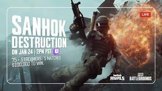 Смотрим турнир Twitch Rivals - Sanhok Destruction | !tg !code