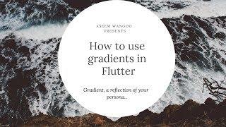 Applying gradient on images in Flutter | Gradient in Flutter @aseemwangoo#flutter #dart